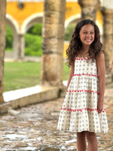 Load image into Gallery viewer, Izamal Strappy Tiered Sundress

