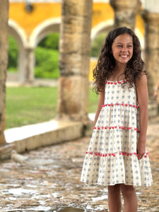 Izamal Strappy Tiered Sundress