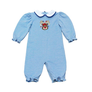 Reindeer Louisa Bubble- Periwinkle Stripe Knit