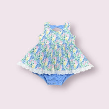Load image into Gallery viewer, Watercolor Garden Eyelet Bubble Dress
