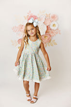 Load image into Gallery viewer, Spring Ditsy Floral Eyelet Prim Dress
