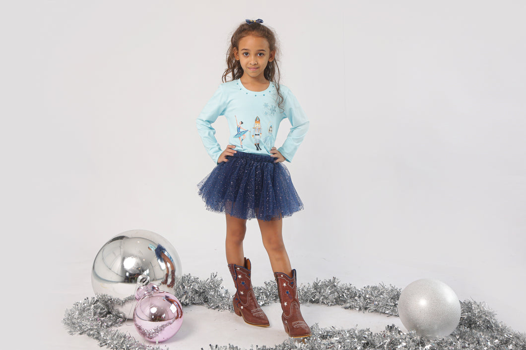 Snow Queen Top & Snowdrop Tinker Skort Set