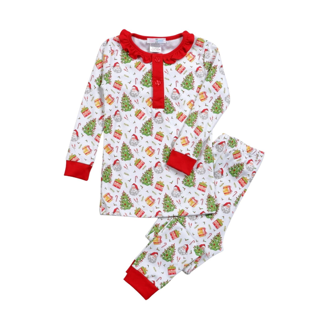 Santa is Coming to Town Loungewear Set- Girls