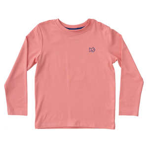 Pro Performance Fishing Tee with Pelican Bird- Shell Pink