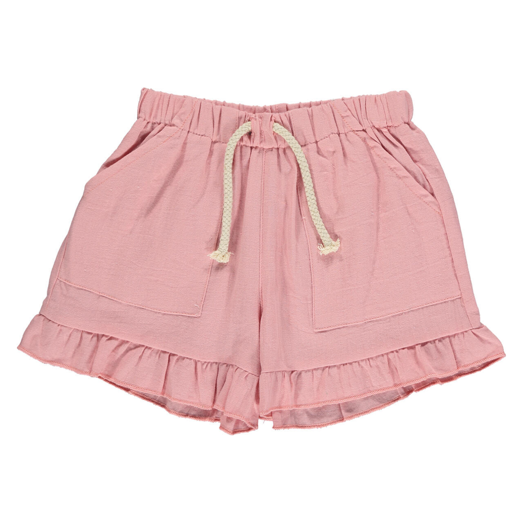 Brynlee Ruffle Shorts in Pink