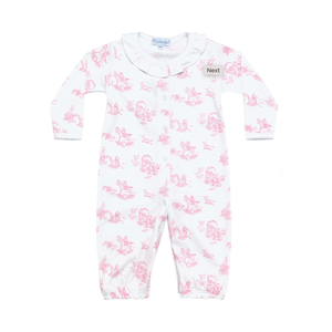 Pink Toile Baby Converter Gown