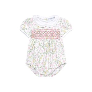 Berry Wildflower Smocked Bubble