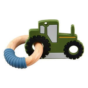 Green Tractor Teether