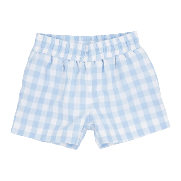 Sheffield Shorts Woven- Beale Street Blue Check/ Worth Ave White