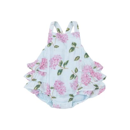 Hydrangeas Ruffle Sunsuit