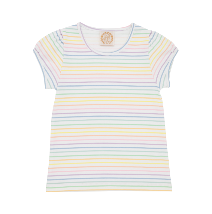 Penny's Play Shirt-Rainbow Roll Stripe