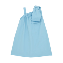 Load image into Gallery viewer, Maebelle Bow Dress- Brookline Blue
