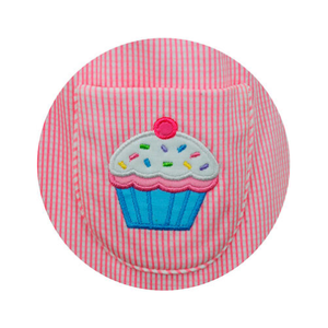 Cupcakes Gingham Float Dress- Pink