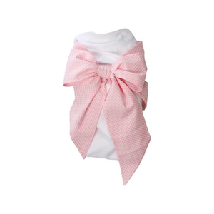 Bow Swaddle- Pink Greenbrier Gingham