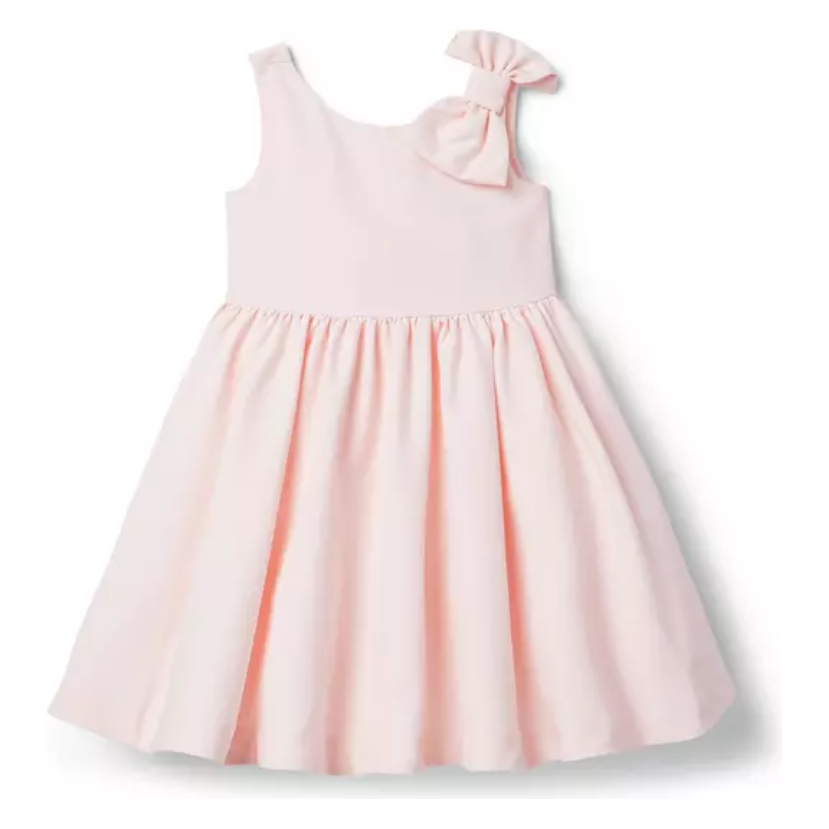 Satin Soiree Dress in Light Pink