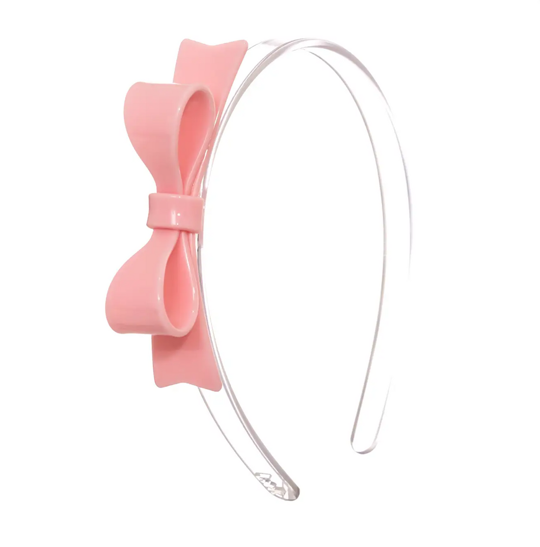 Bow Tie Light Pink Headband