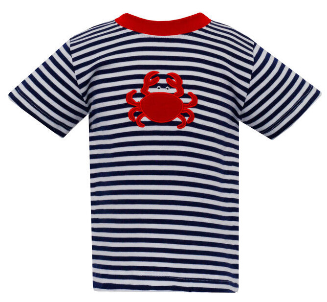 Crabs T-Shirt - Navy Blue Stripe