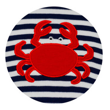 Load image into Gallery viewer, Crabs T-Shirt - Navy Blue Stripe
