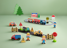 Load image into Gallery viewer, Construction Wood Toy Set
