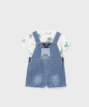 Load image into Gallery viewer, Animal Demin Dungaree Set
