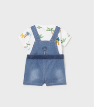 Load image into Gallery viewer, Animal Demin Dungaree Set
