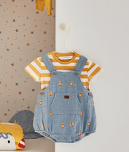 Load image into Gallery viewer, Duck Short Dungaree Set
