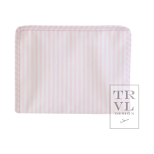 Load image into Gallery viewer, Roadie Medium Zip Pouch Pimlico Stripe Pink
