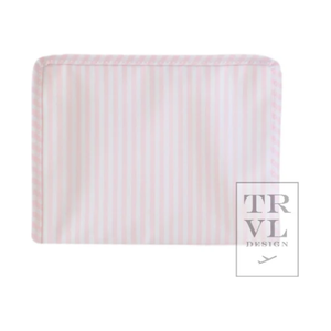 Roadie Medium Zip Pouch Pimlico Stripe Pink