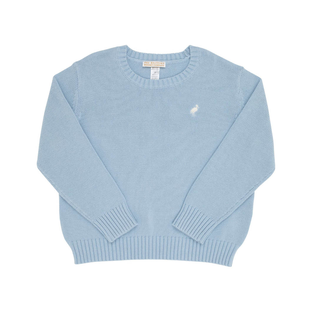 Isaac's Sweater- Barrington Blue/ Palmetto Pearl