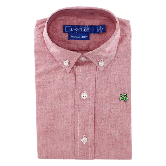 Holly Roscoe Button Down - Red Chambray