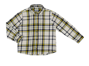 Long Sleeve Checked Shirt- Pollen