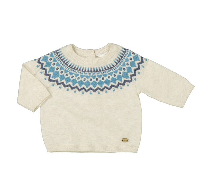 Jacquard Sweater- H. Milk