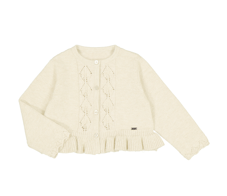 Openwork Knit Cardigan- Milk Vig