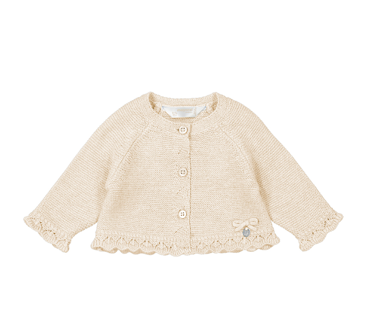 Ruffle Cardigan- Crema Vig