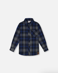 Plaid Button Down Shirt w/ Pocket