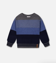 Load image into Gallery viewer, Colorblock Sweater in Gradient Blue
