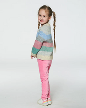 Load image into Gallery viewer, Stripe Knitted Sweater in Multicolor
