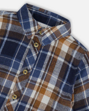 Load image into Gallery viewer, Blue &amp; Hazel Plaid Button Down Shirt
