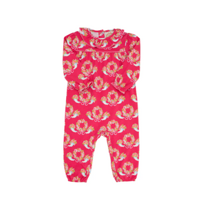 LS Ramona Ruffle Romper- Bows & Berries/ HHP