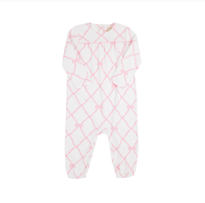 LS Penny’s Playsuit- Belle Meade Bow/ Pier Party Pink