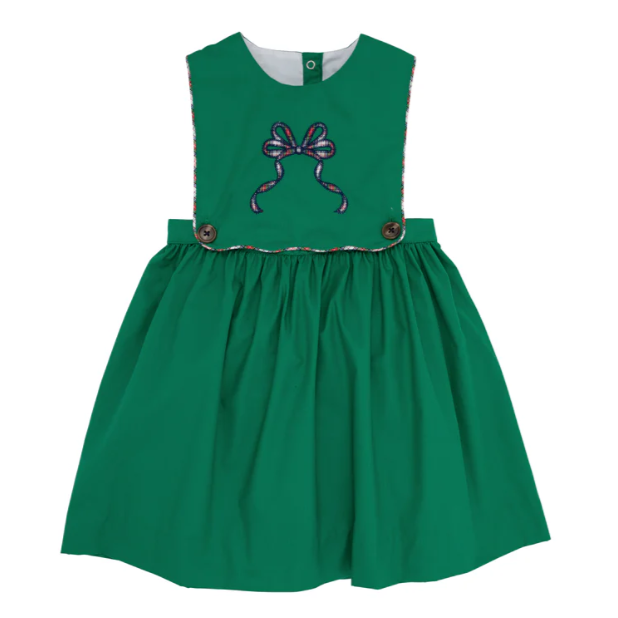 Brady Button In Dress- Kiawah Kelly Green/ Merritt Park Plaid