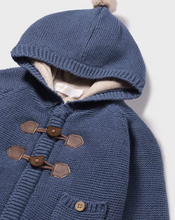 Load image into Gallery viewer, Knit Cardigan Hooded Jacket- Ocean Blue
