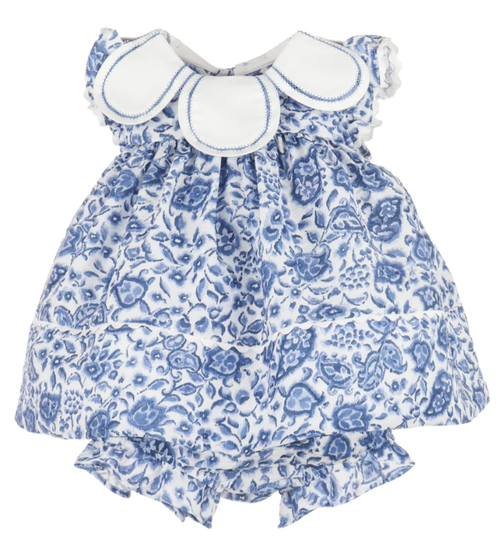 Blue Floral Delaney Petal Float Dress