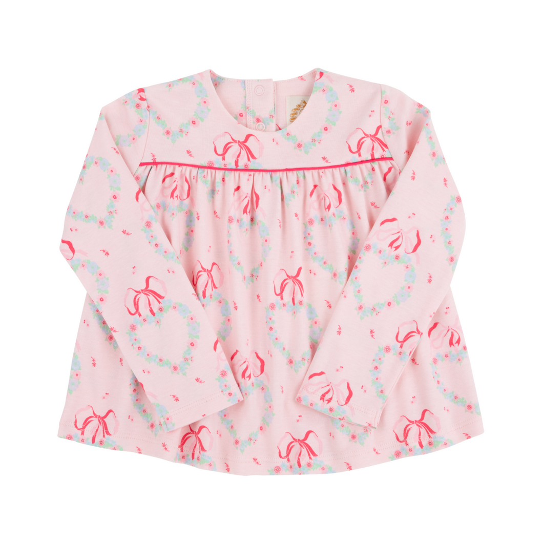 LS Dowell Day Top- Fancy Like Floral/ Palm Springs Punch