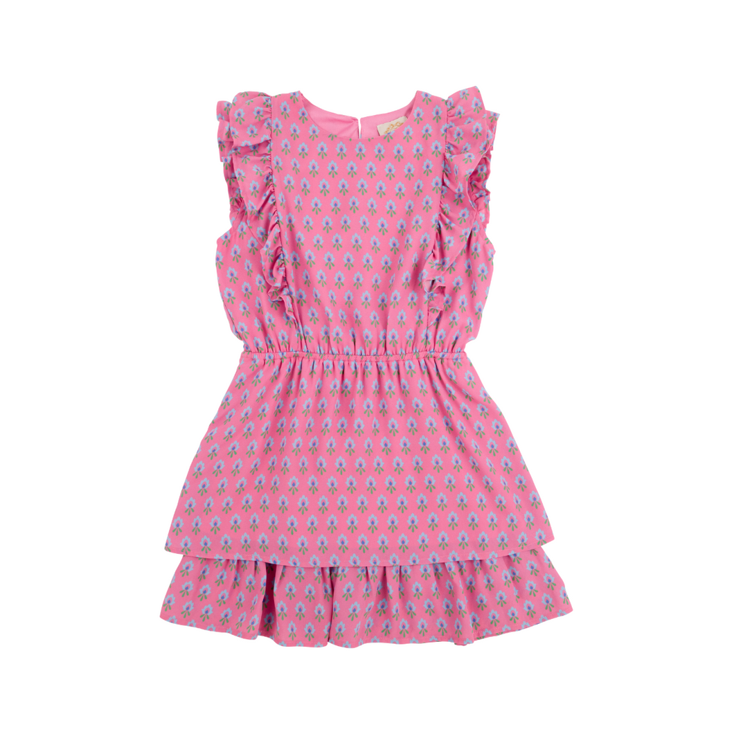 Emily Rives Ruffle Dress- Holly Hills Hand Block/ HHP