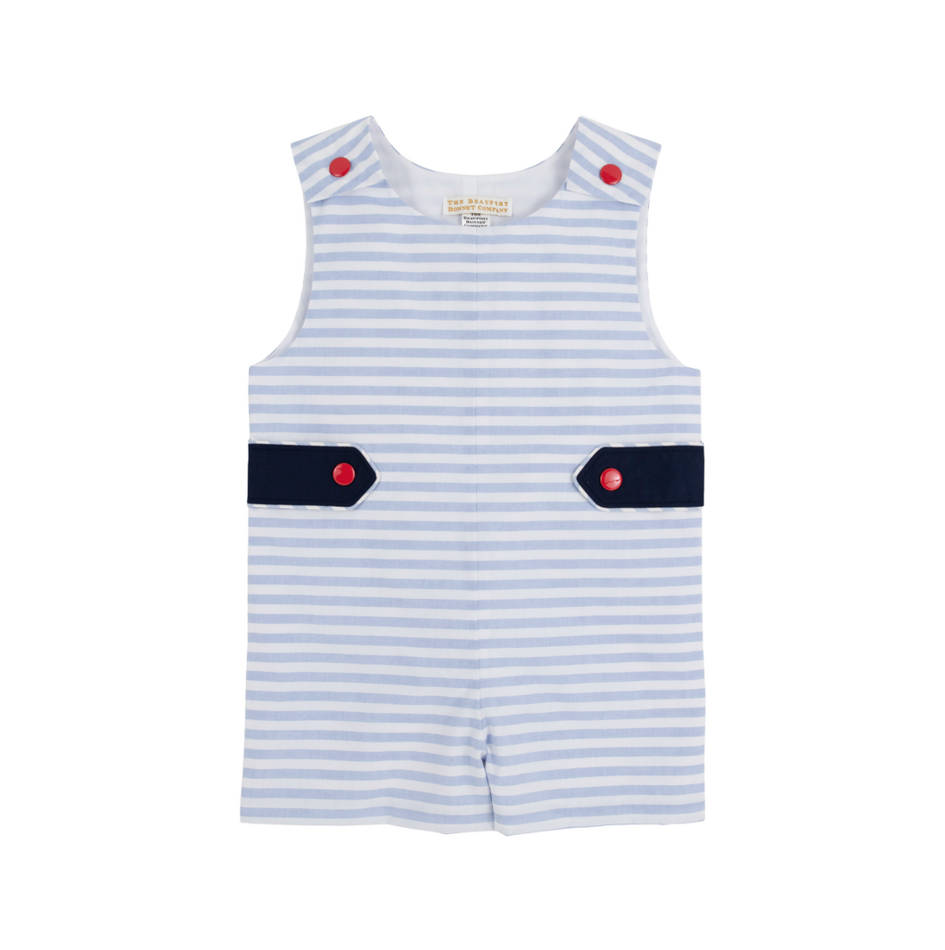 Jack Keene Jon Jon Woven- Park City Peri Stripe/ Nantucket Navy
