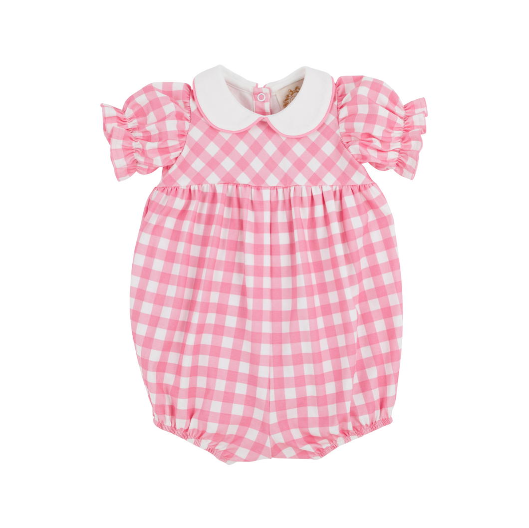 Britt Bubble SS- Hamptons Hot Pink Gingham/ HHP