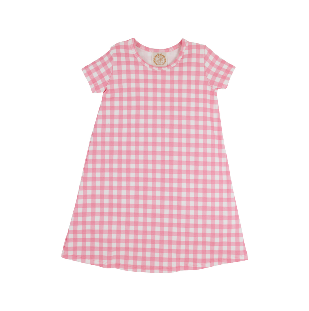 Polly Play Dress SS- Hamptons Hot Pink Gingham