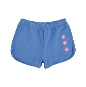 Cheryl Shorts Flowers- Barbados Blue