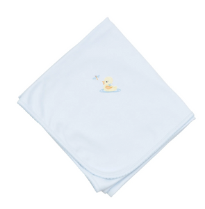 Darling Ducklings Receiving Blanket- Yellow